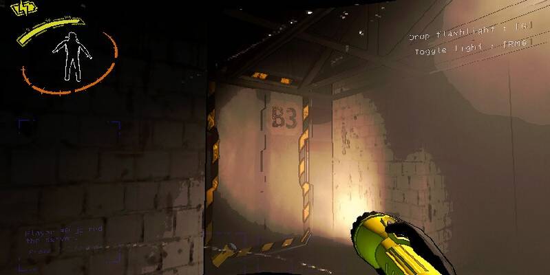 flashlight indoors b3 door