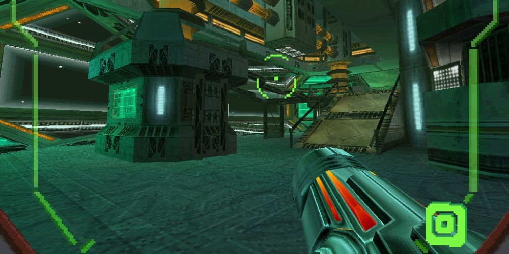 Metroid Prime Hunters gameplay.