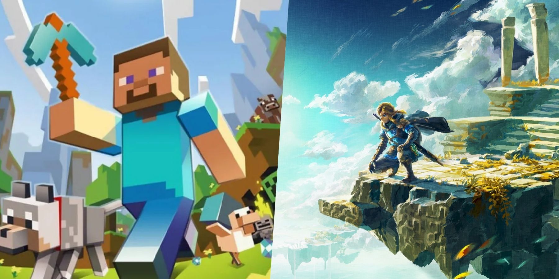 Minecraft Player Shares Zelda: Tears of the Kingdom's Sky Islands Mod