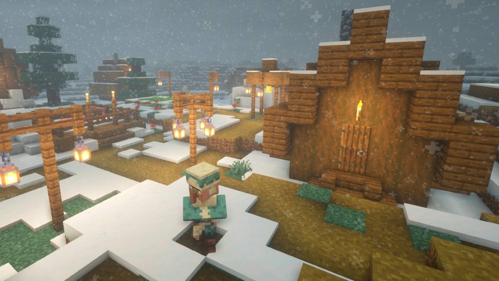 minecraft-village-log-house