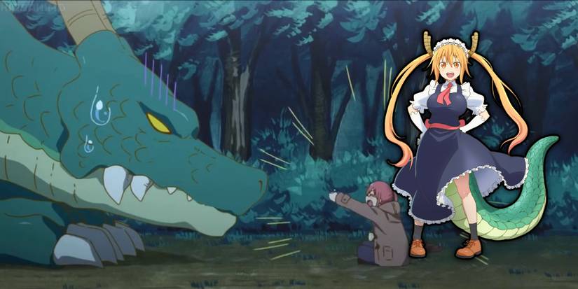 Miss Kobayashis Dragon Maid - Example Of Tohru's Dragon and Human Forms