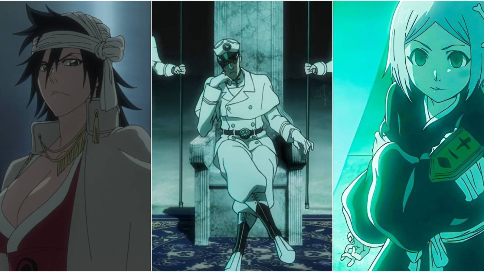 Kukaku, Quilge, and Yachiru 