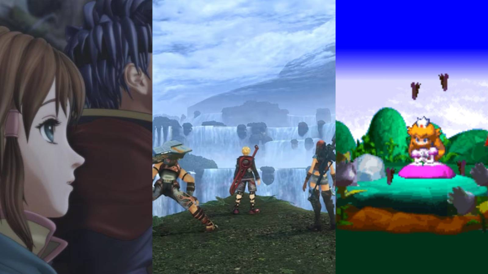 collage of 3 rpgs published by nintendo