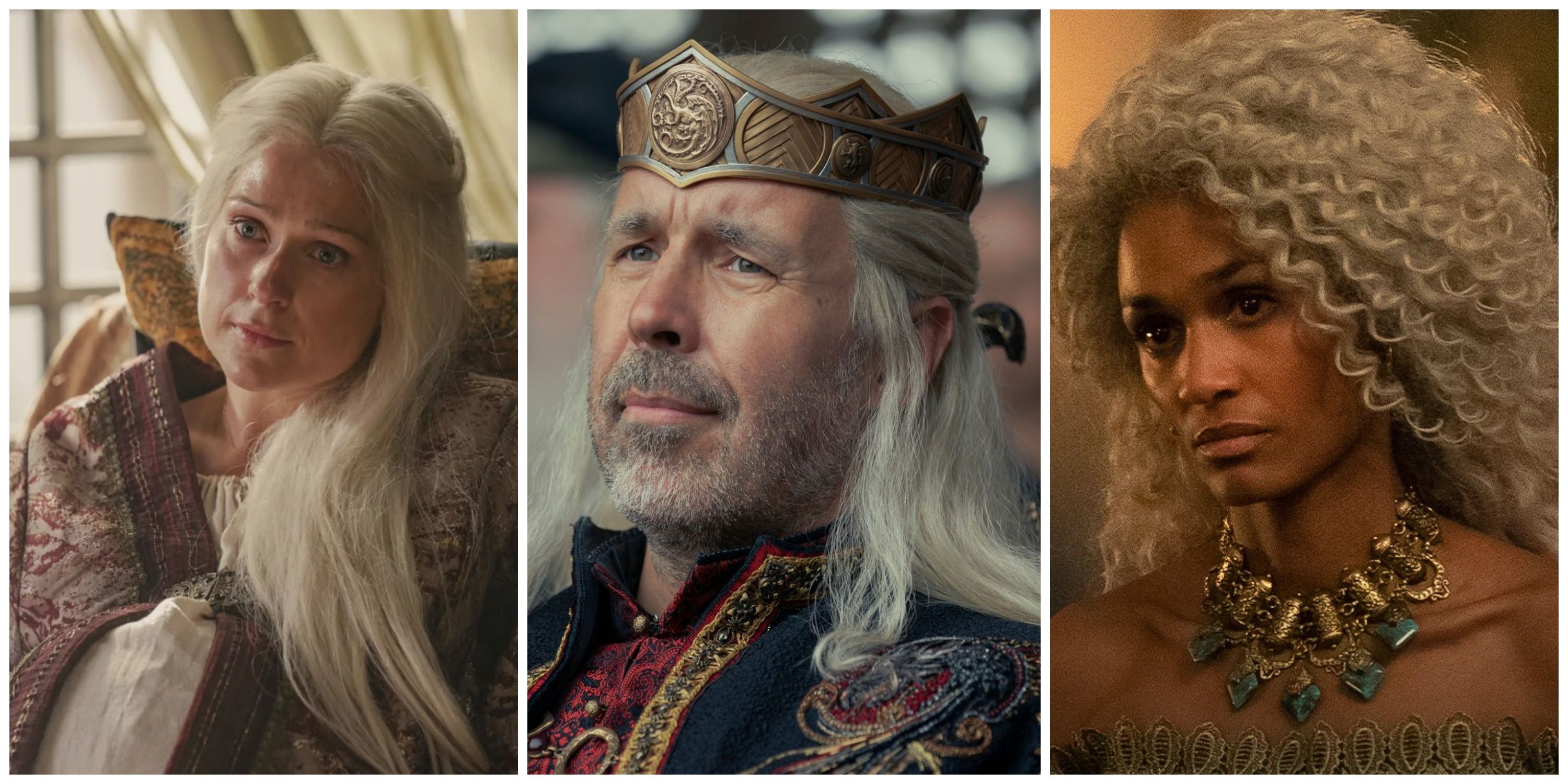 Queen Aemma, Viserys Targaryen, Laena Velaryon