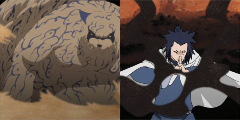 Shukaku and Third Kazekage Using Magnet Release