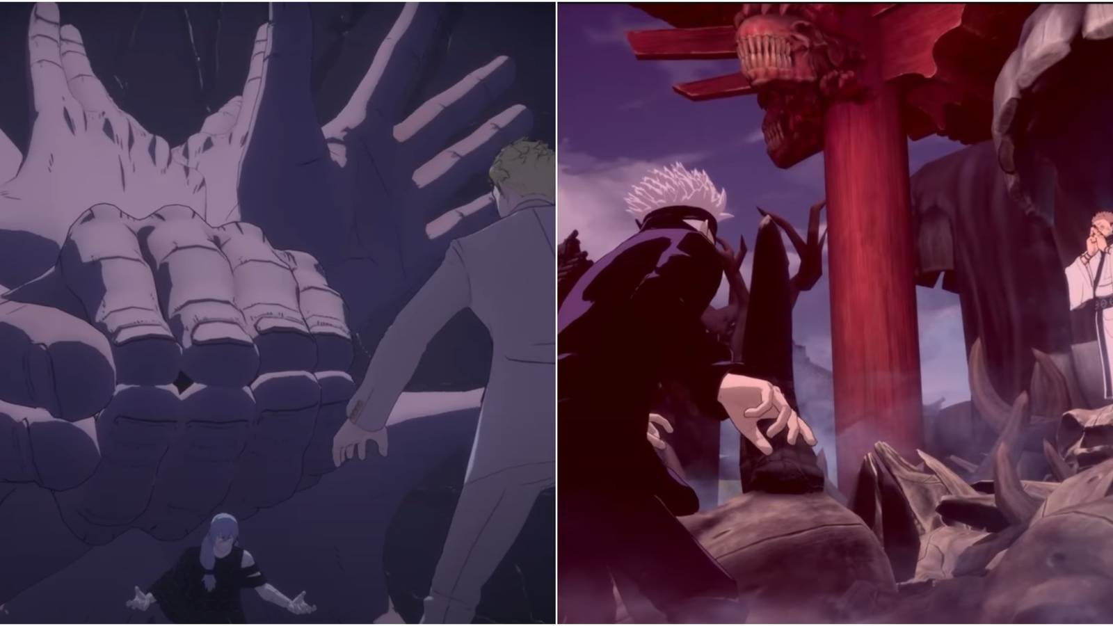 Mahito and Sukuna's Domain Expansions 