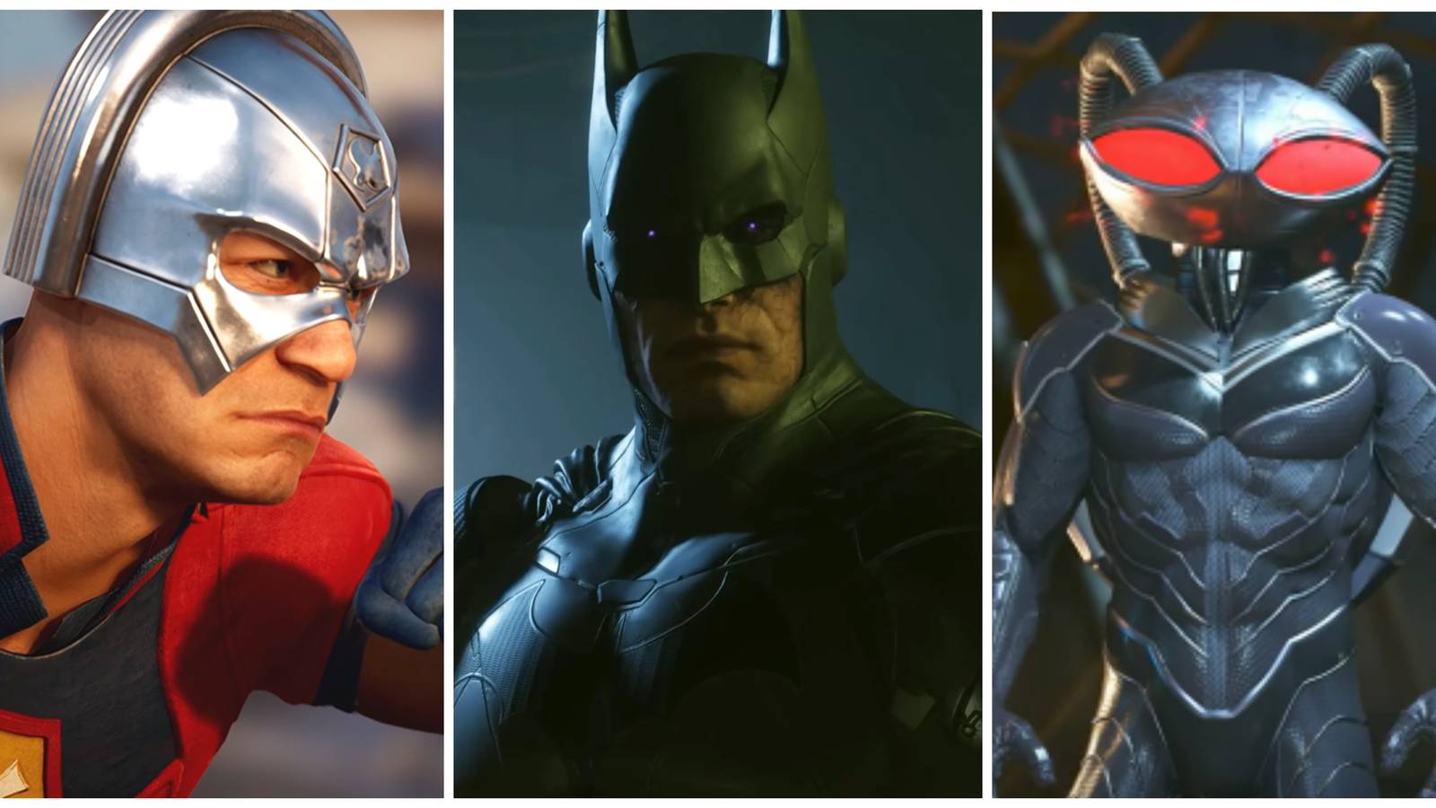 peacemaker, evil batman, black manta