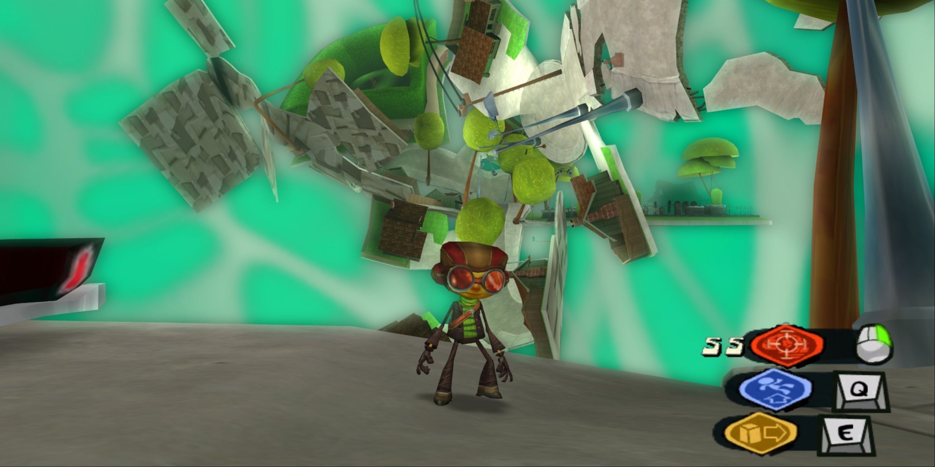 Psychonauts Razputin Looks Across The Impossible Landscape Of The Dream World