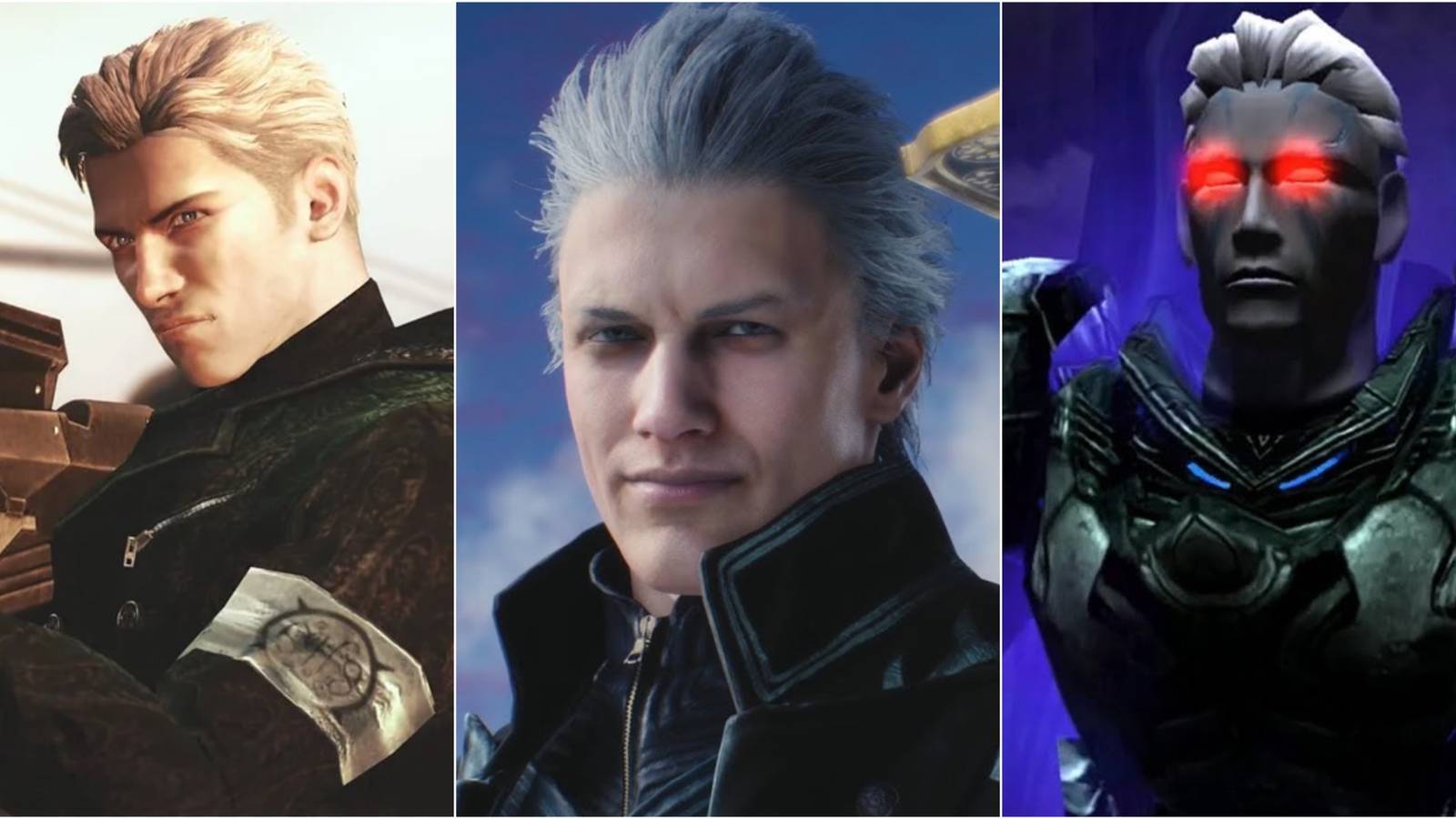 Vergil from different DMC games 
