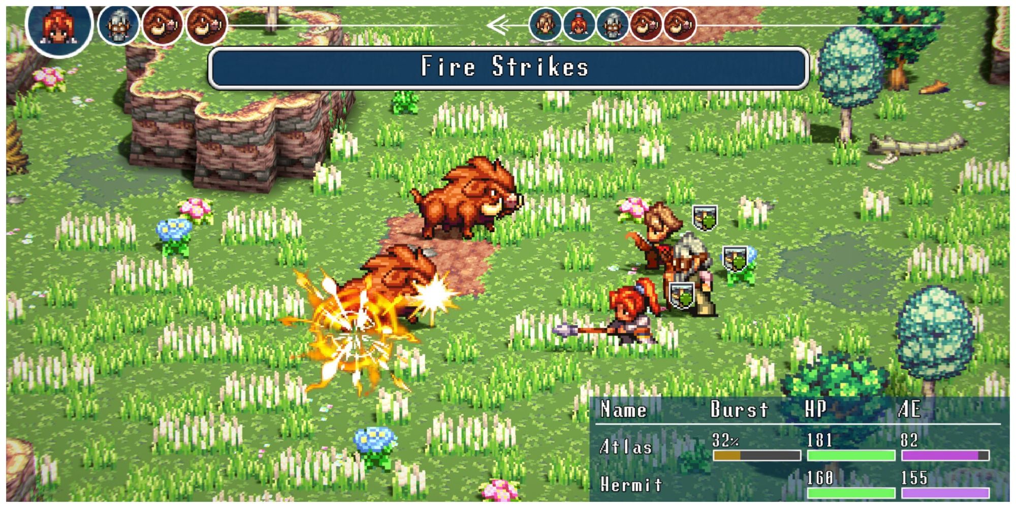 Screenshot of Alterium Shift's combat
