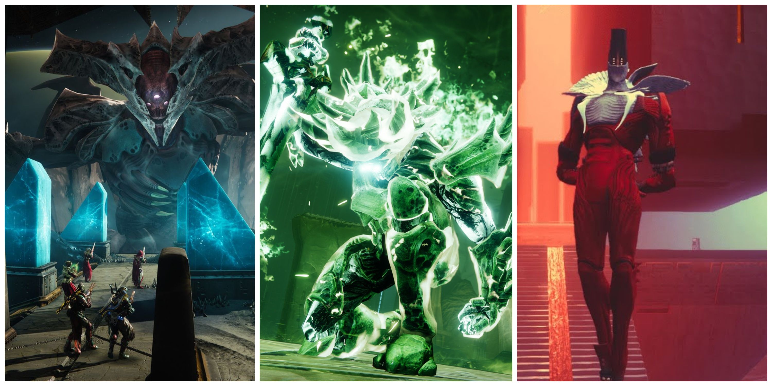 oryx the taken king, crota the son of oryx, rhulk the disciple of the witness from destiny 2