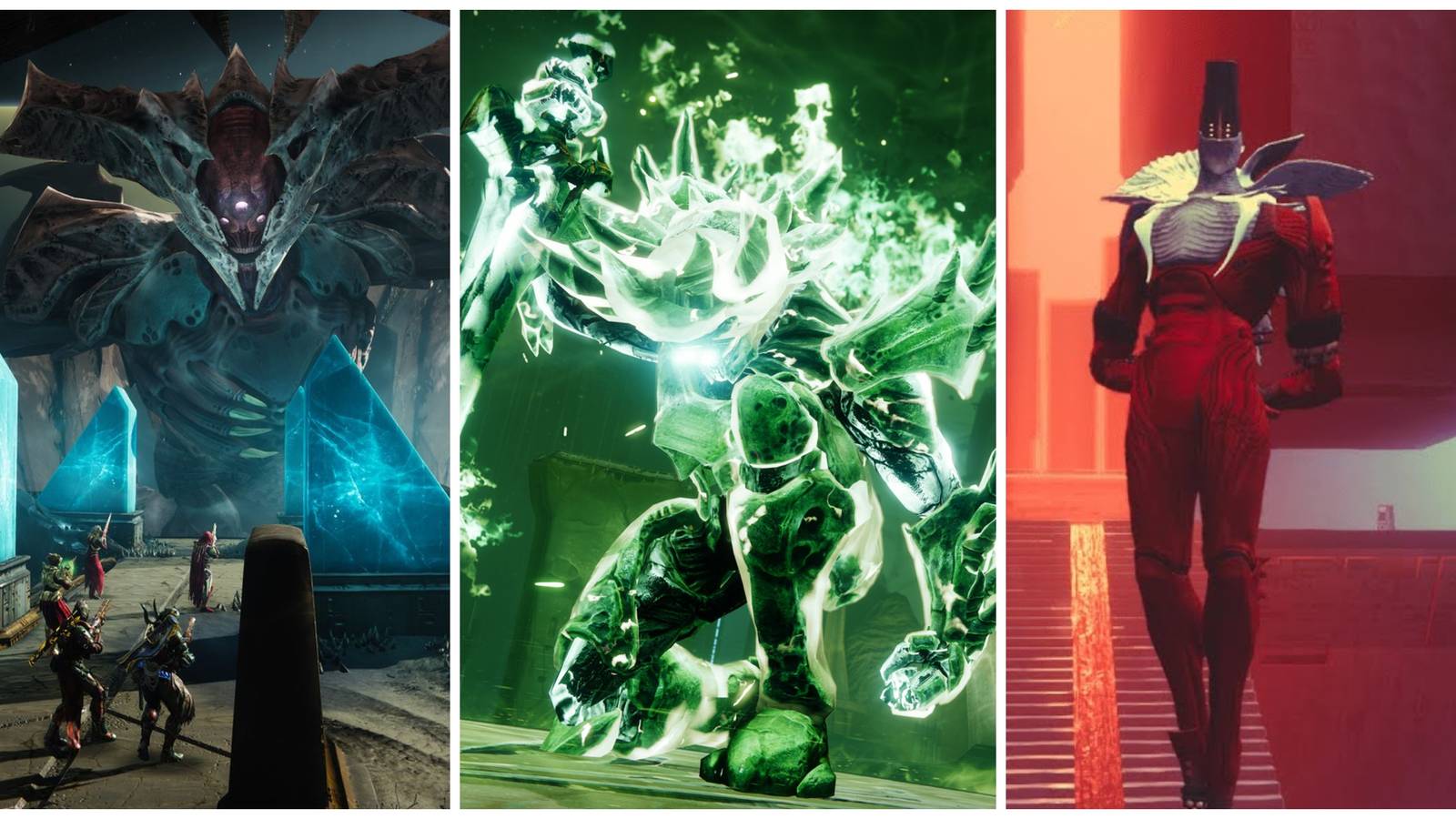 oryx the taken king, crota the son of oryx, rhulk the disciple of the witness from destiny 2