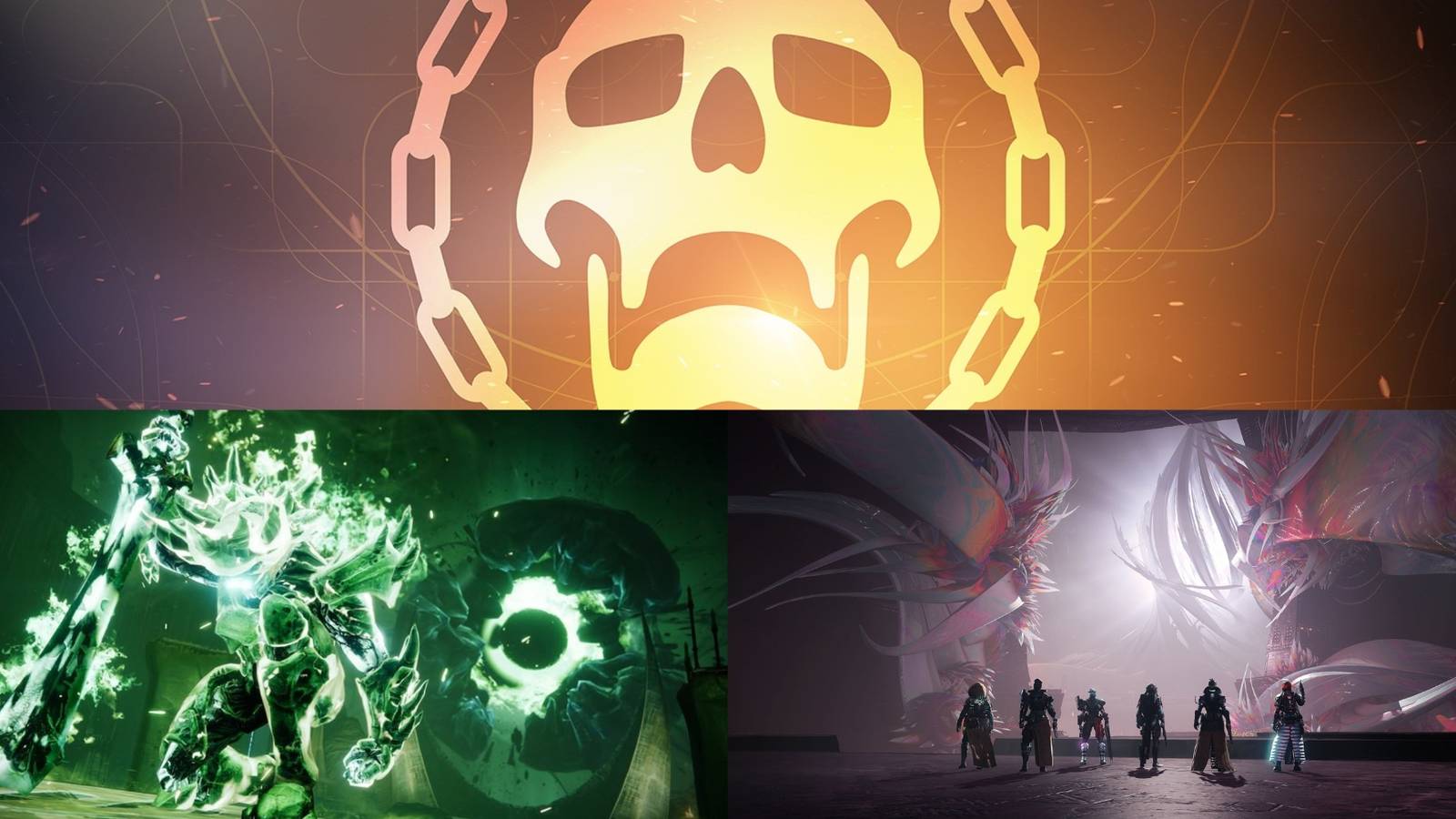 Raid Image Collage of Crota's End and Root of Nightmares From Destiny 2