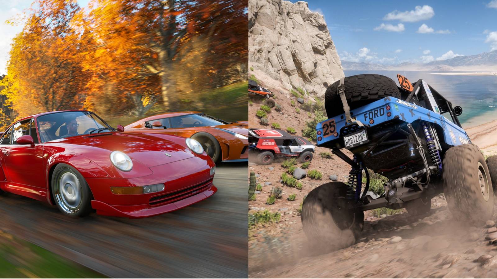 Forza Horizon 4 and Forza Horizon 5 Cars
