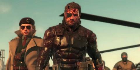 Snake and Kaz walking toward the camera