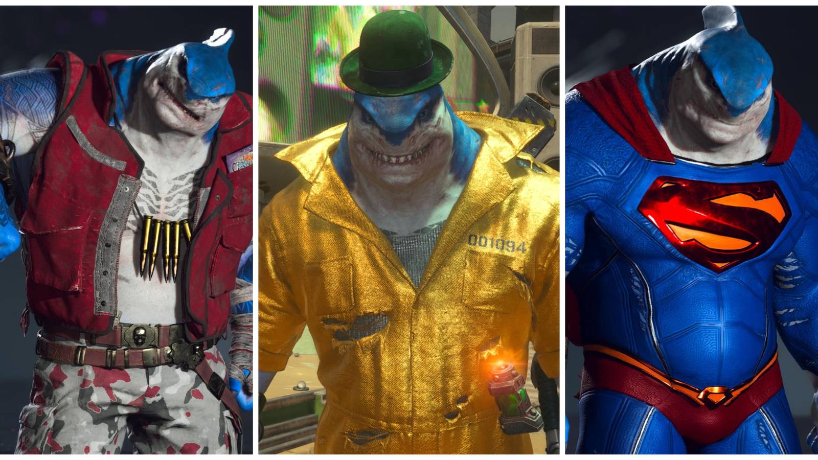 king shark costumes in Suicide Squad: Kill The Justice League