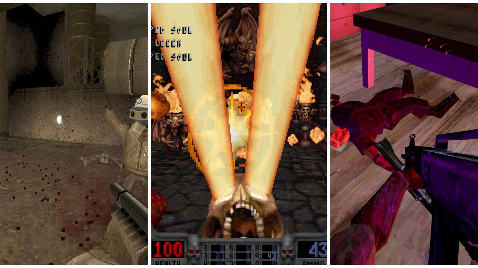 Hardest Boomer Shooters (Featured Image) - HROT + Blood + Cruelty Squad