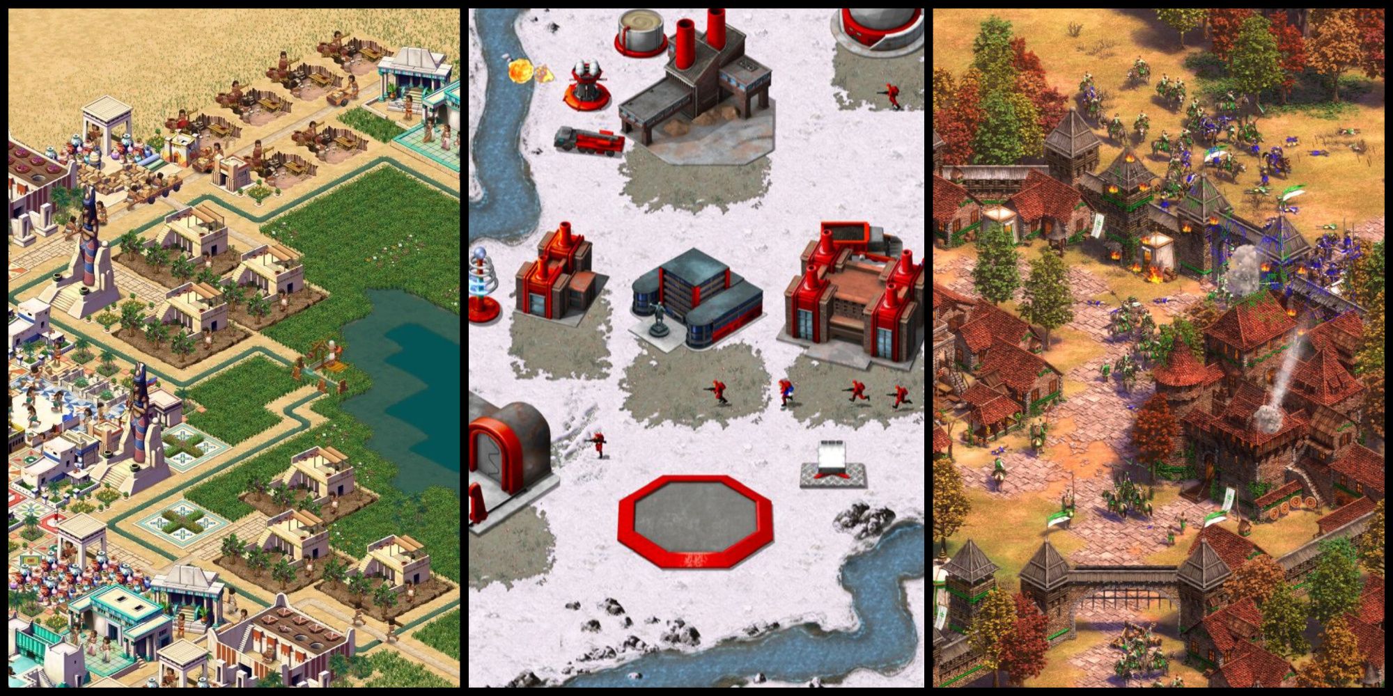 Pictures from Pharaoh: A New Era, Command & Conquer Remastered Collection, Age of Empires 2: Definitive Edition