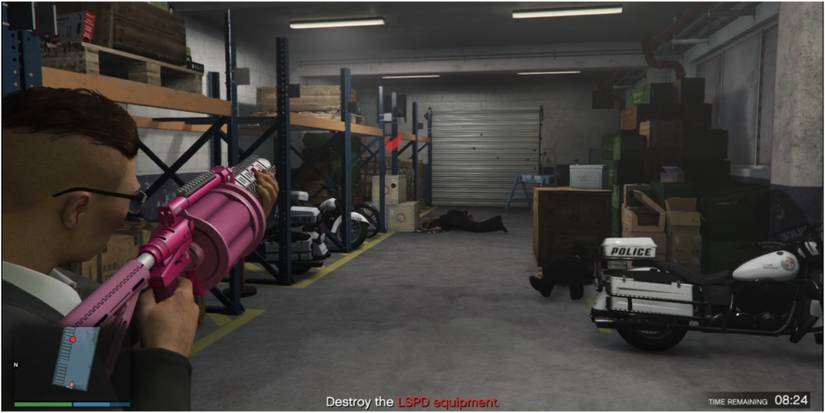 GTA Online Salvage Yard Heist - The Gangbanger Robbery Planning Work - Disrupting Equipment