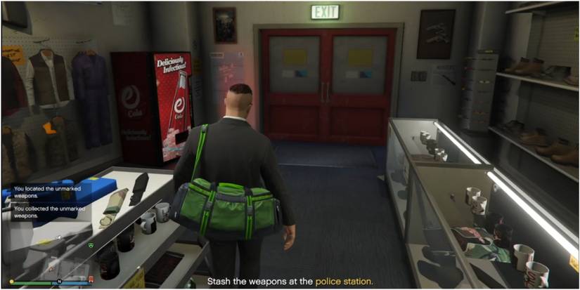 GTA Online Salvage Yard Heist - The Gangbanger Robbery Task - Weapon Stash