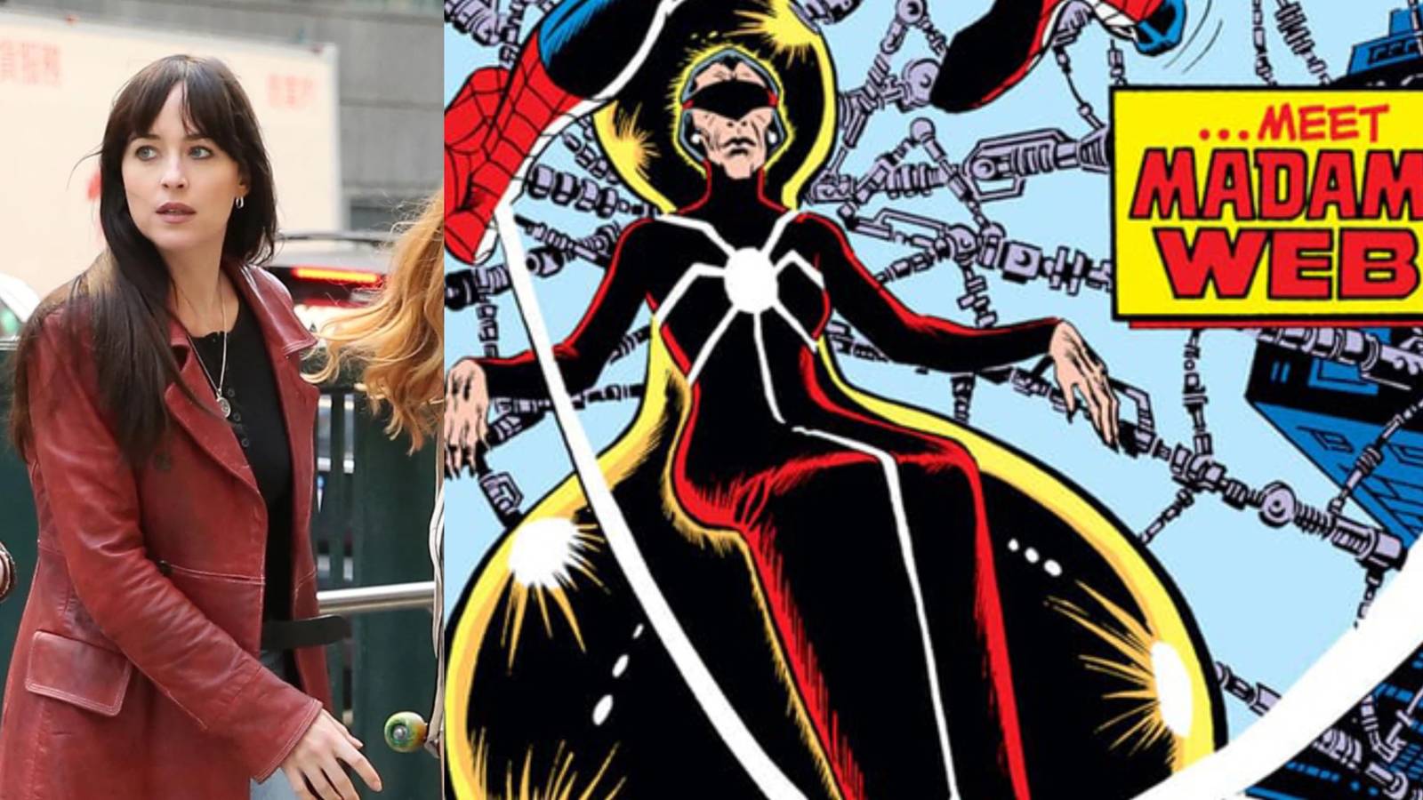 Madame Web Split Image comic and movie