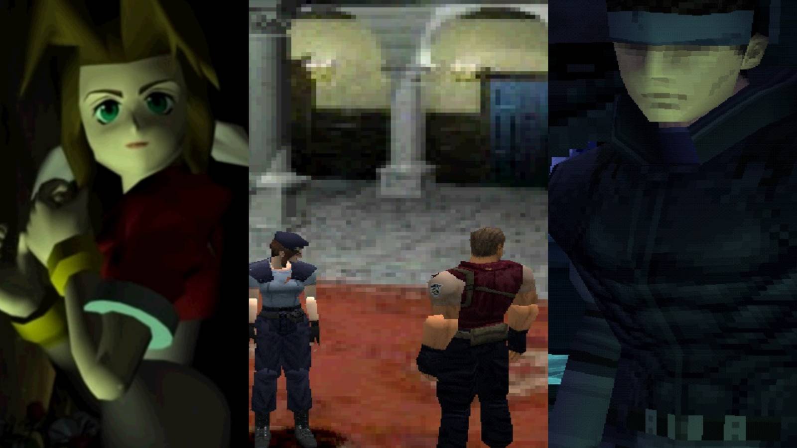 collage of 3 ps1 games