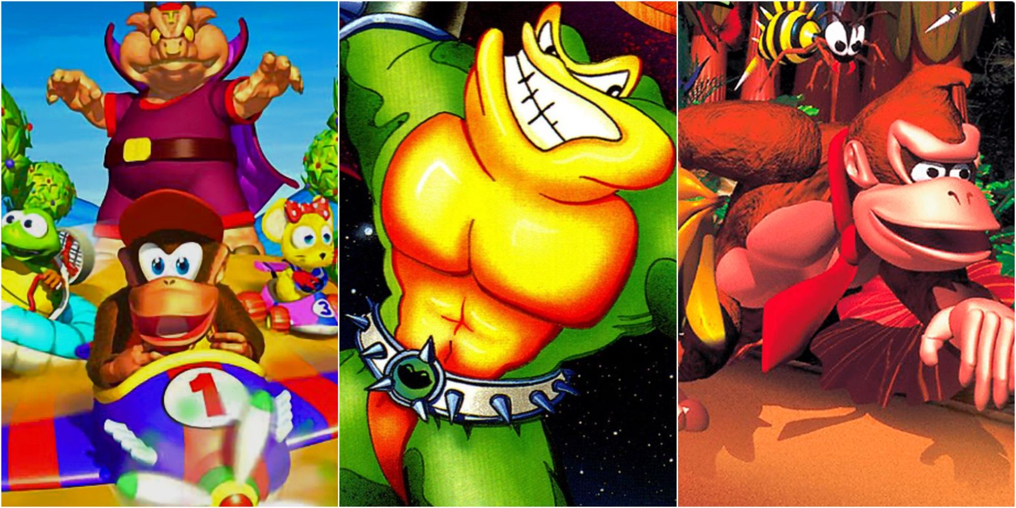 Diddy Kong Racing, Battletoads, and Donkey Kong Country 
