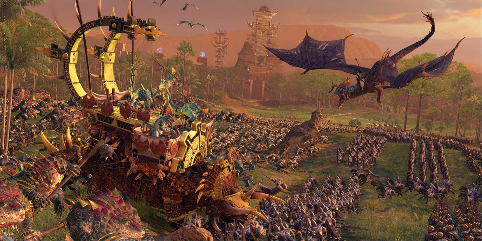 A battlefield in Total War Warhammer 3