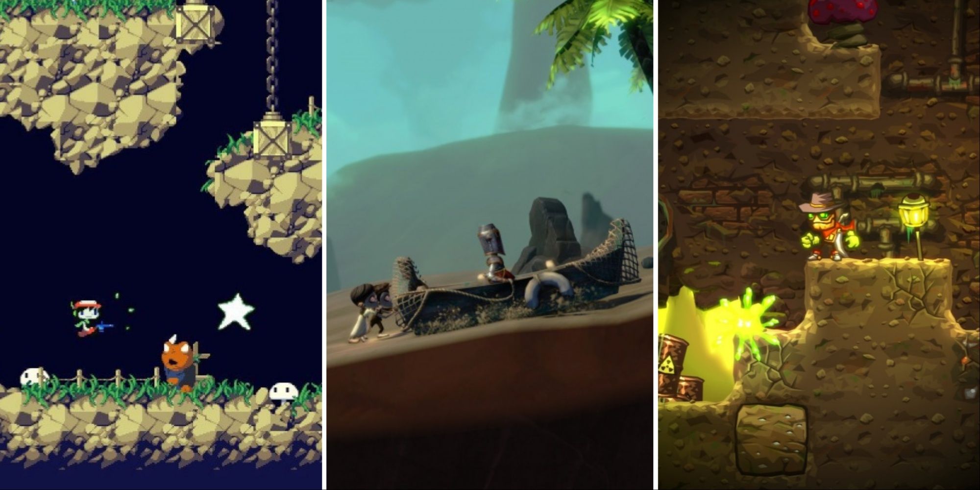 Cave Story, The Cave, And SteamWorld Dig Featured