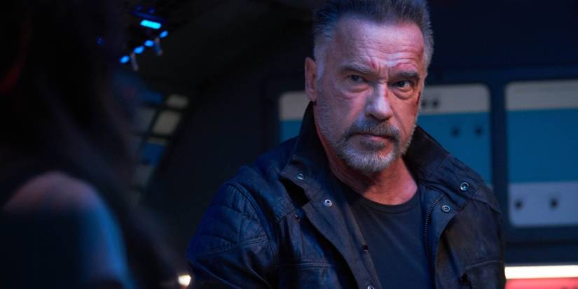 Arnie looking serious