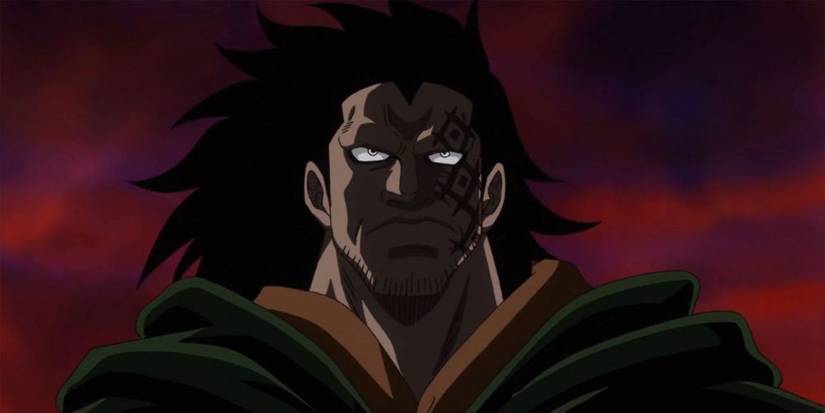 Monkey D. Dragon looking at the horizon.