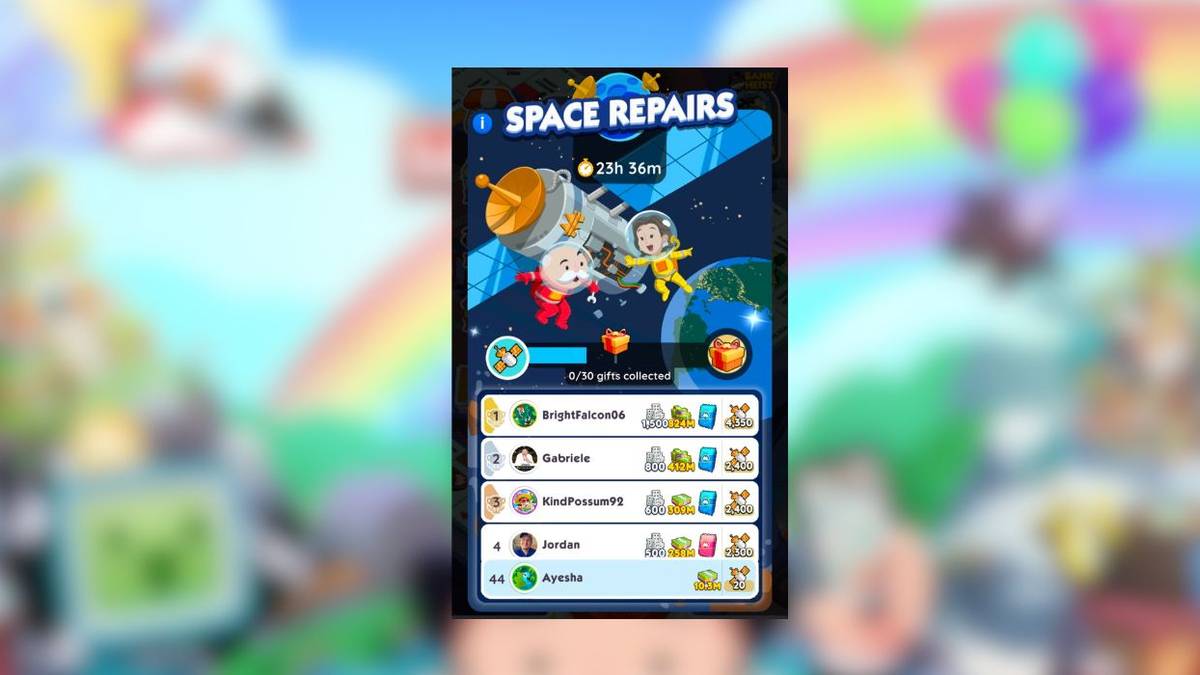 monopoly go space repairs rewards
