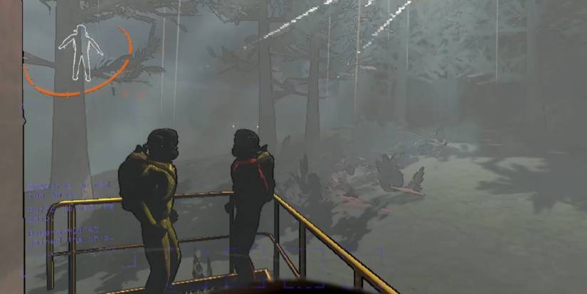 yellow and orange suit employees