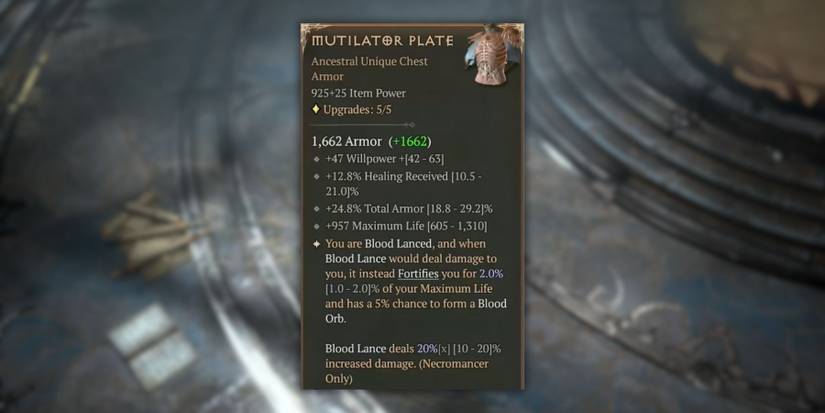 Mutilator Plate in Diablo 4