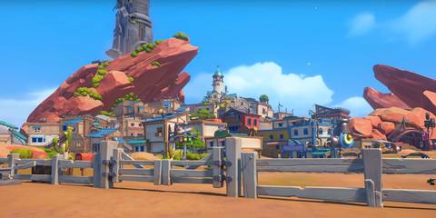 My Time At Sandrock gorgeous city landscape shot