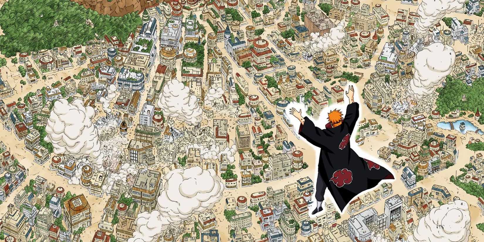 Naruto Pain Destroy Konoha