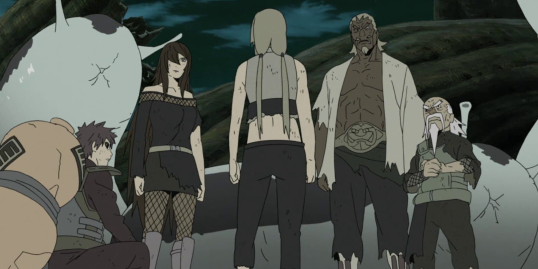 Naruto Tsunade saves the Kages