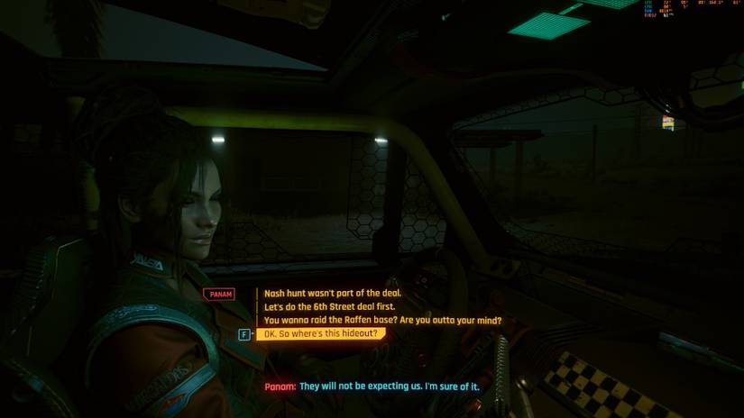 Nash Hideout Conversation with Panam