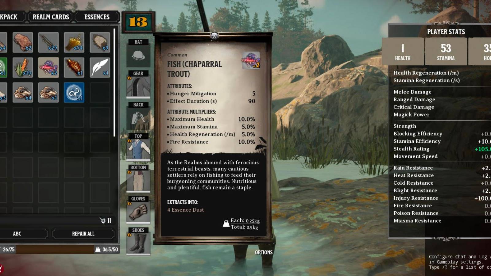 nightingale chaparral trout