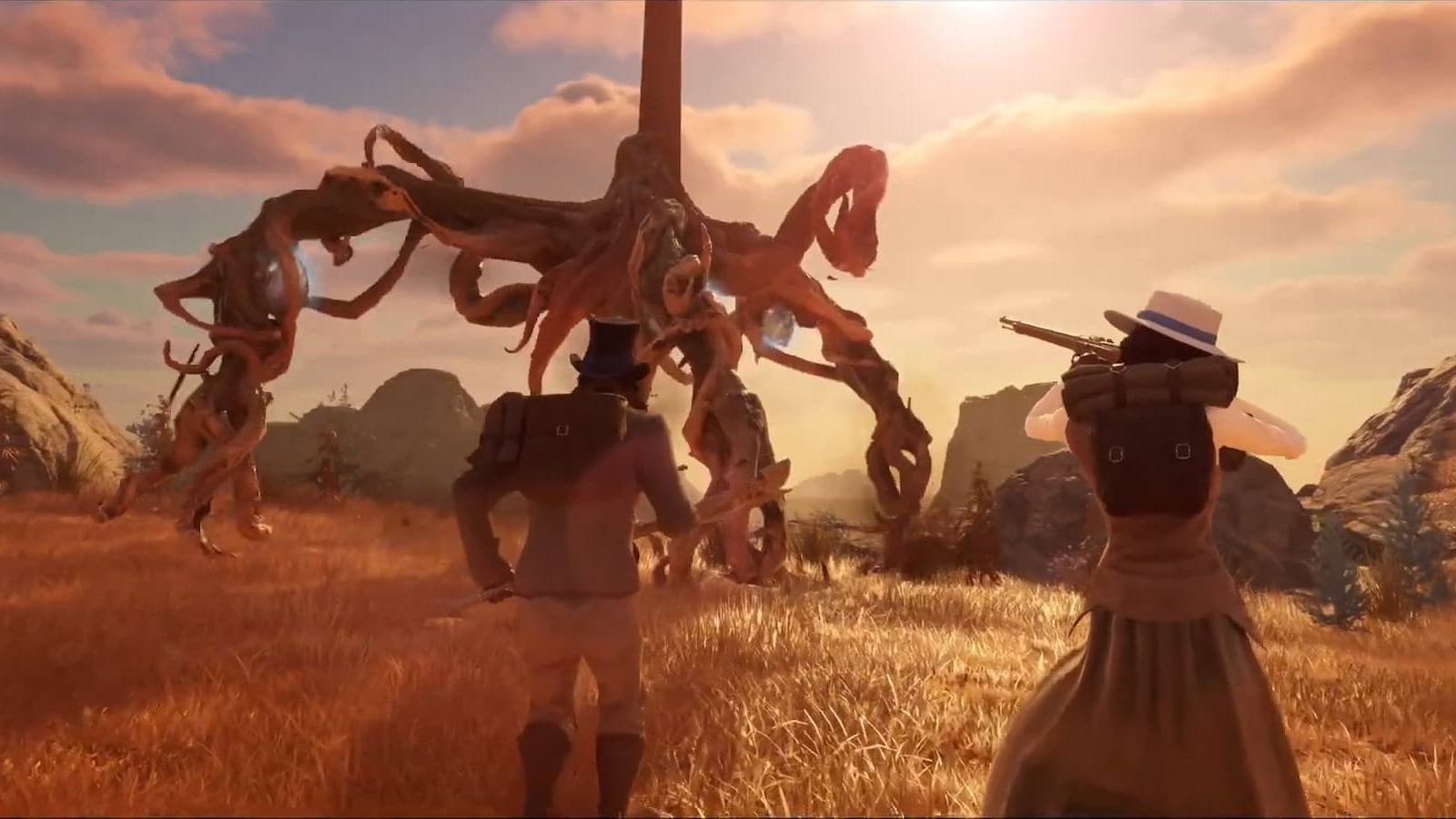 A still shot from the Nightingale early access trailer