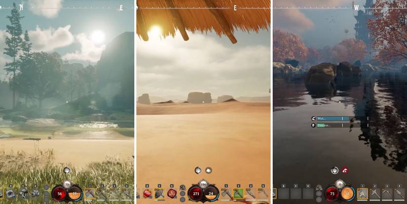 nightingale selecting base between three biomes