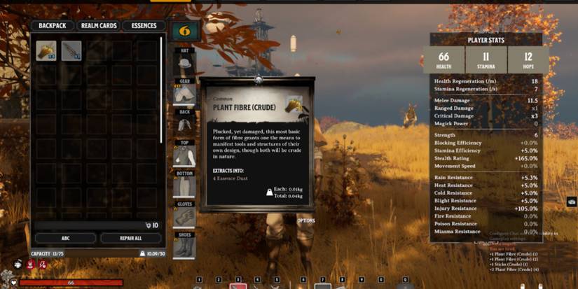 Plant Fibers in Nightingale