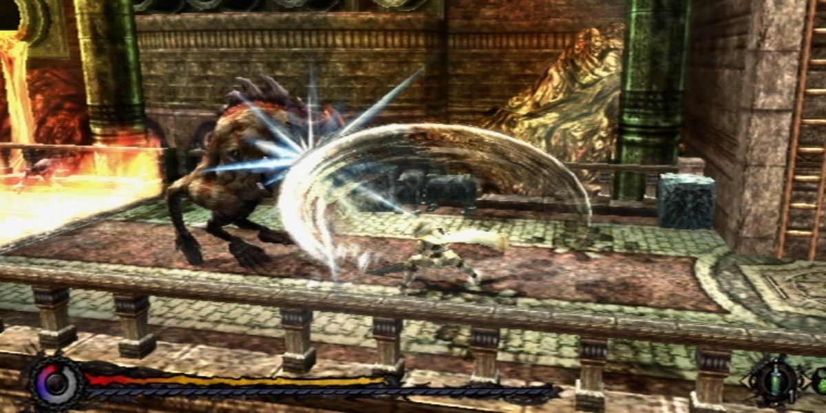 a fight scene from pandora's tower