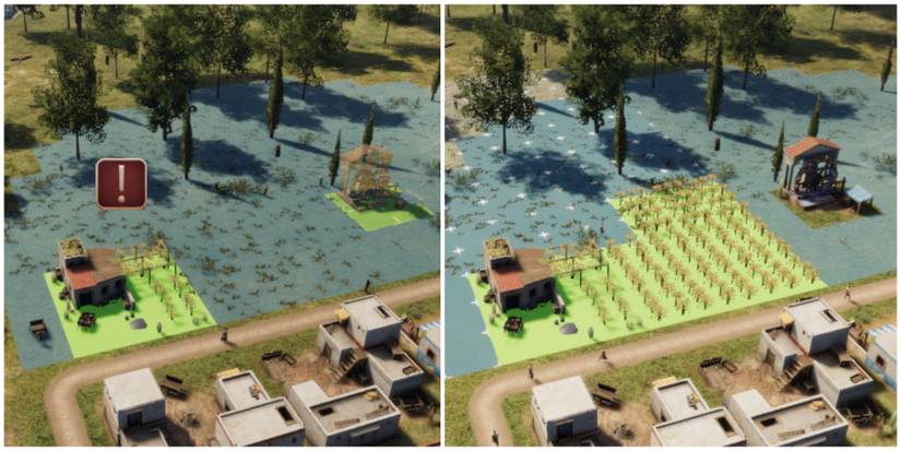 building noria near fields