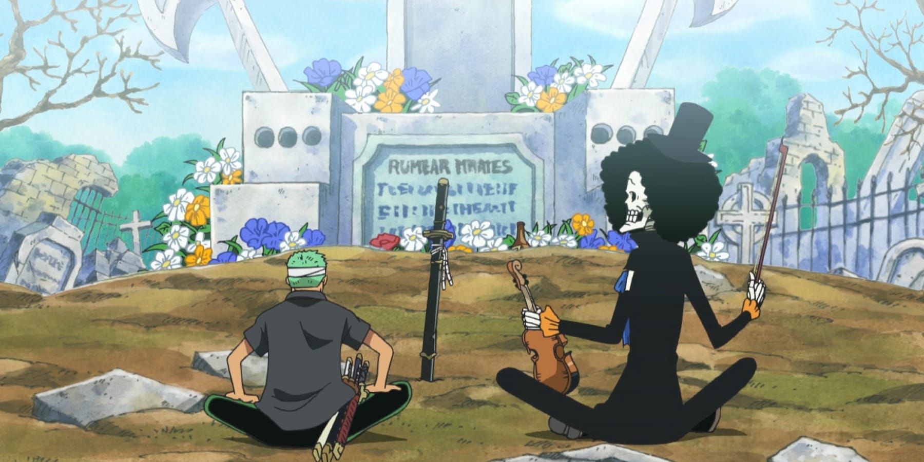 One Piece Brook Zoro