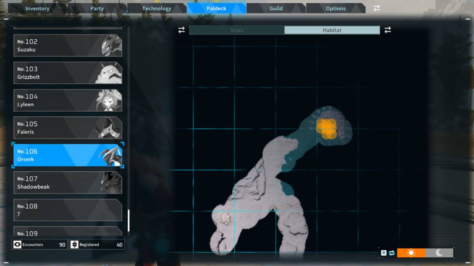 Palworld: Orserk spawn locations