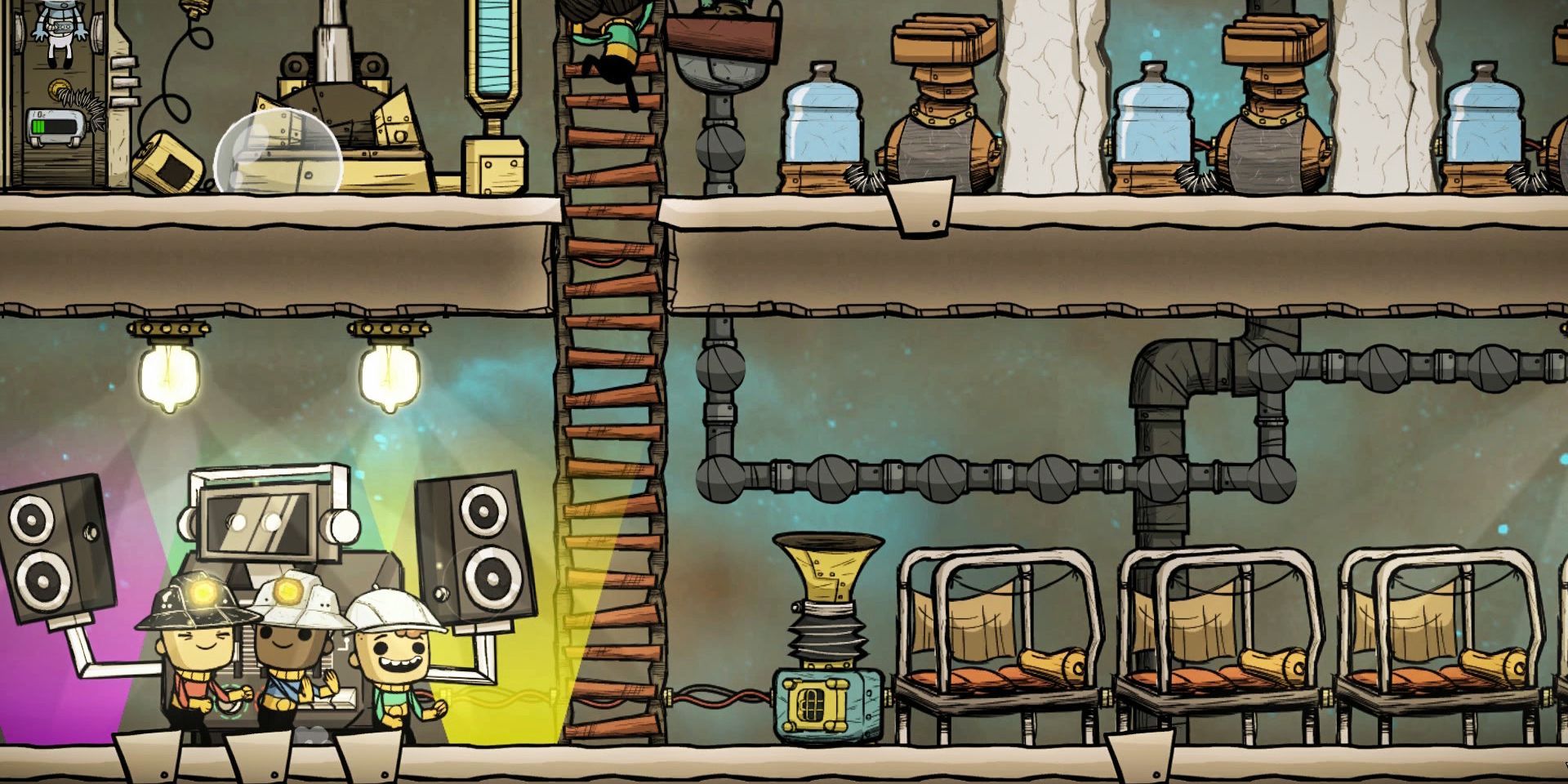 A view of the crew from Oxygen not Included