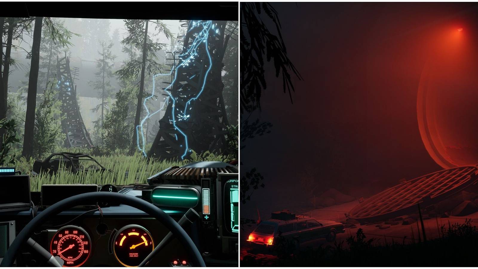 pacific drive driving car in pov and driving inside tunnel