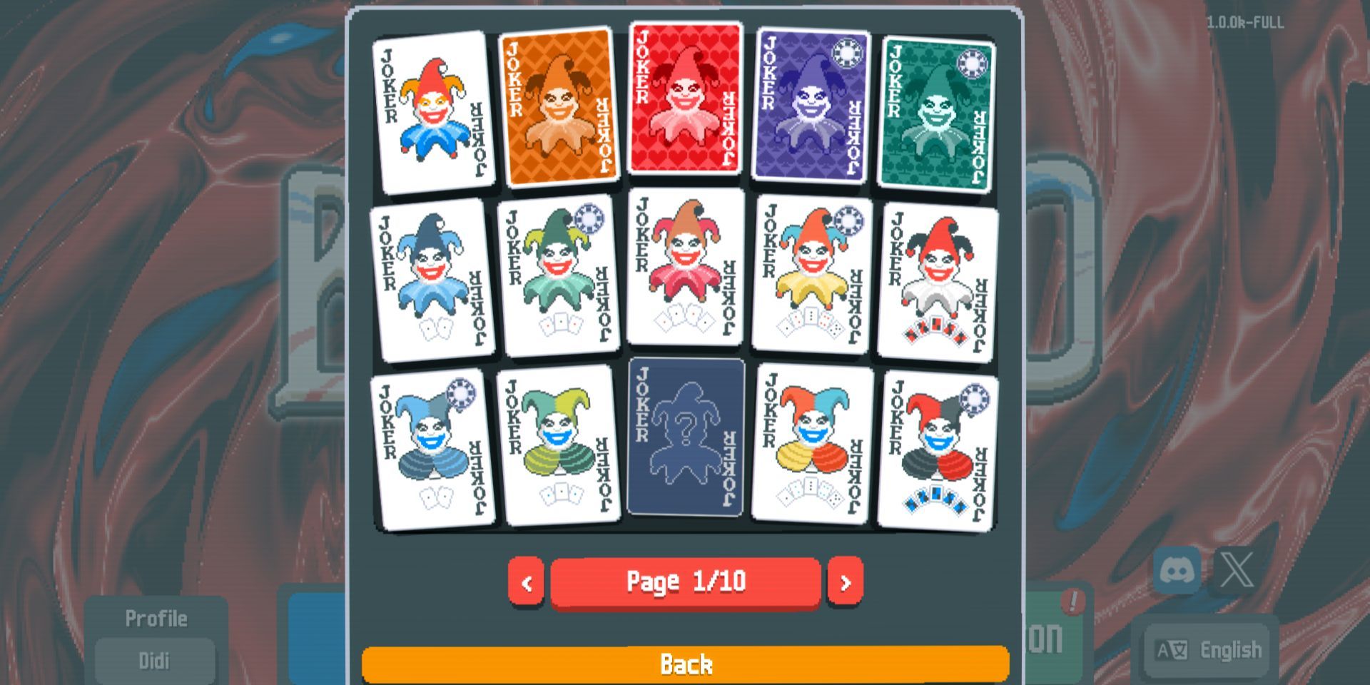 Joker cards from Balatro