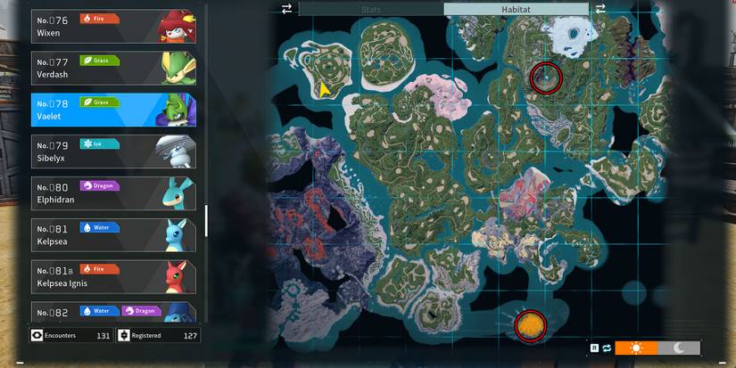 Vaelet's location in Palworld